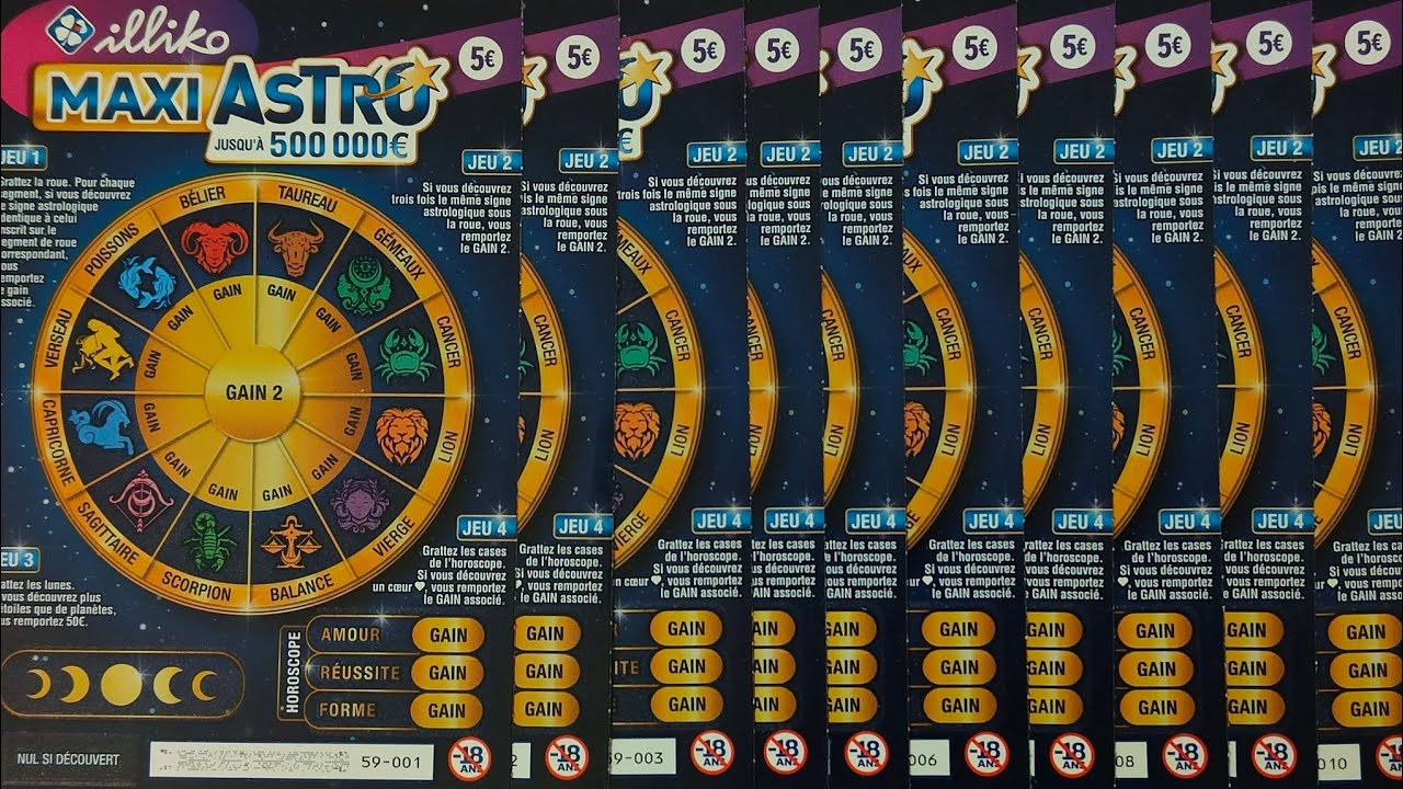 Grattage du nouveau ticket FDJ 10 Maxi Astro 😱🙂🍀🤑