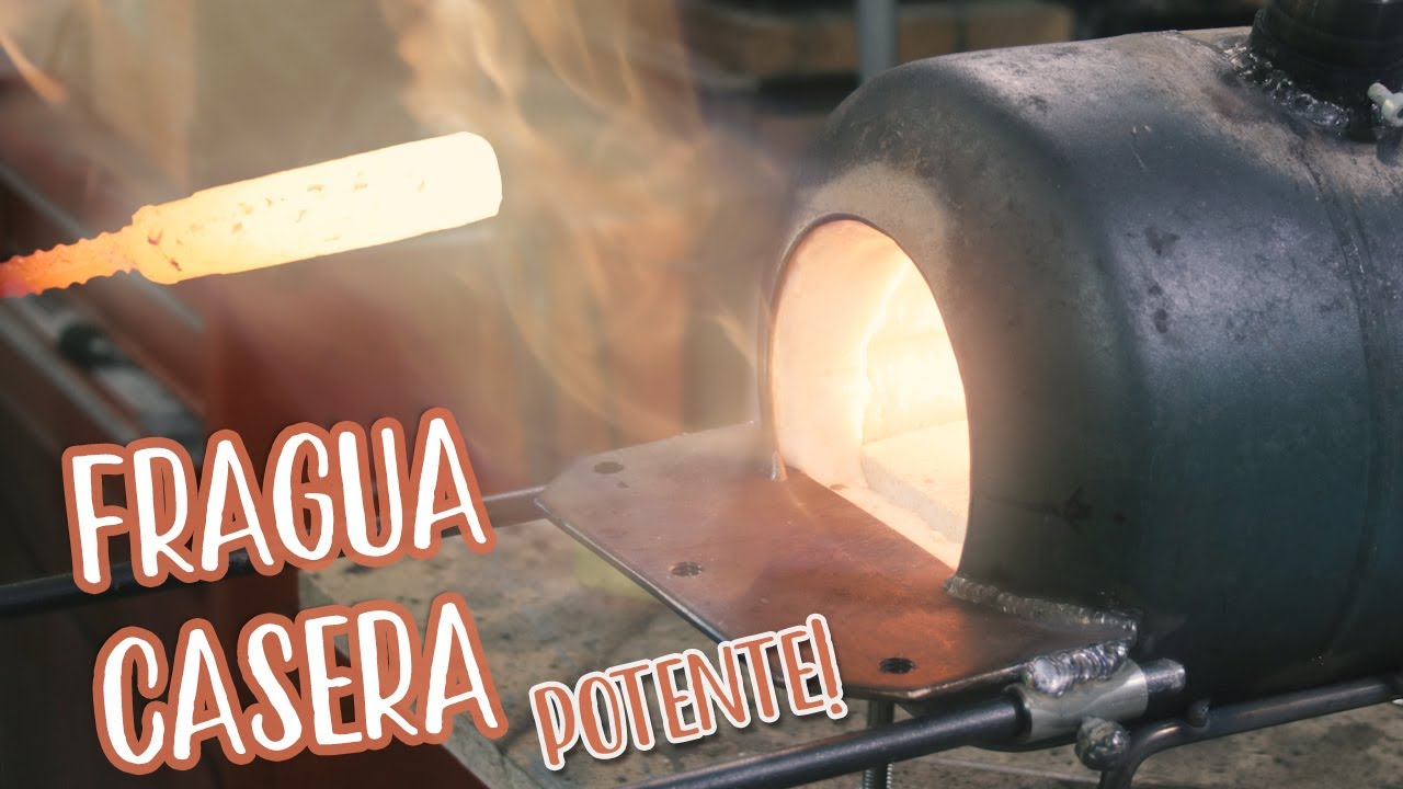 Cómo hacer una FRAGUA CASERA a gas propano POTENTE para forja. EXPLICADO Y FACILITO