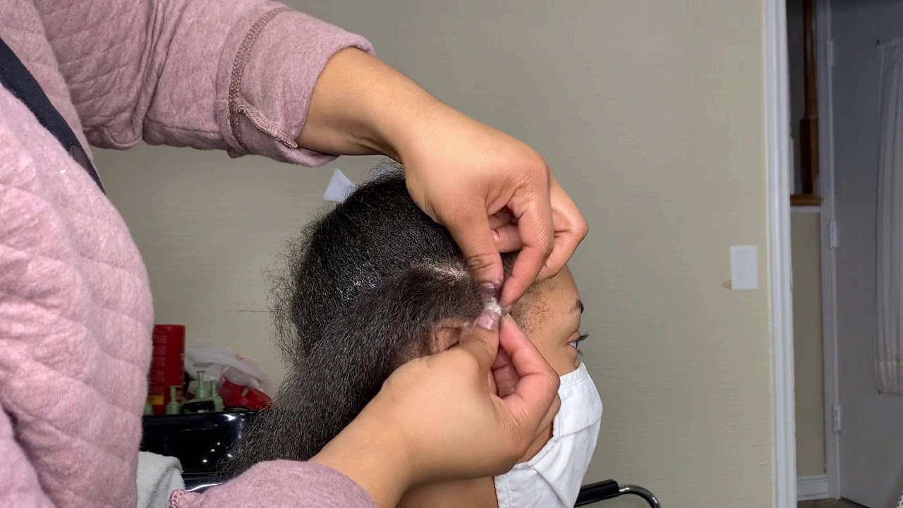 Braid down for a headband wig!