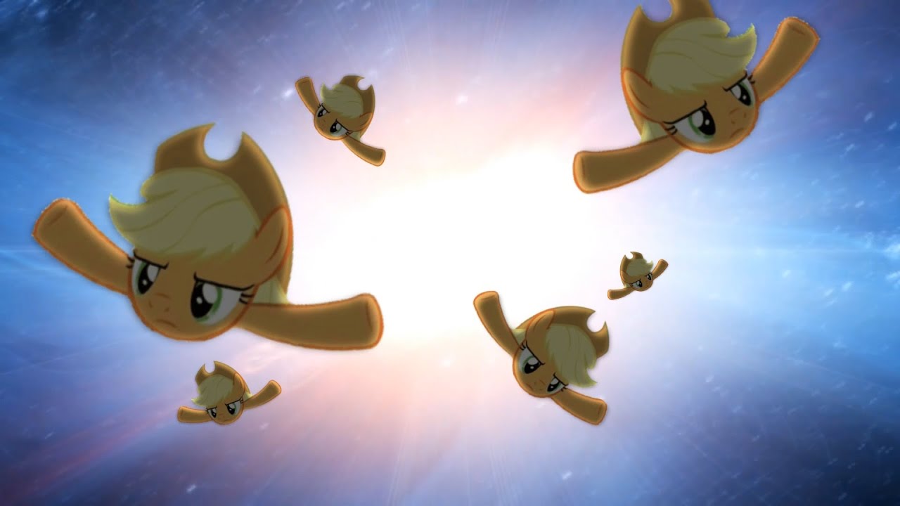 Applejack does an amazing flap (Shooting Stars)
