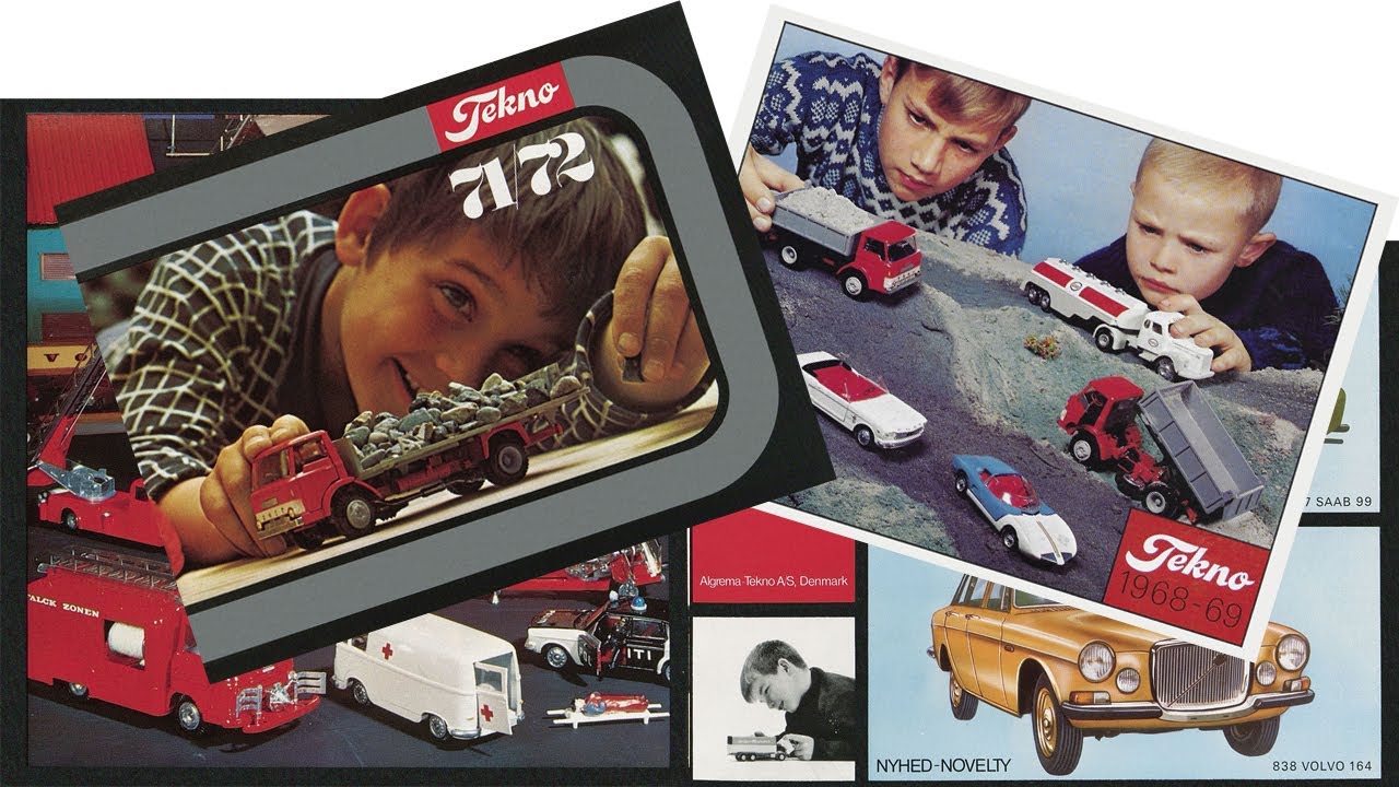 Tekno Denmark Diecast Catalogs 1968-69 and 1971-72 presentation #vintige #models