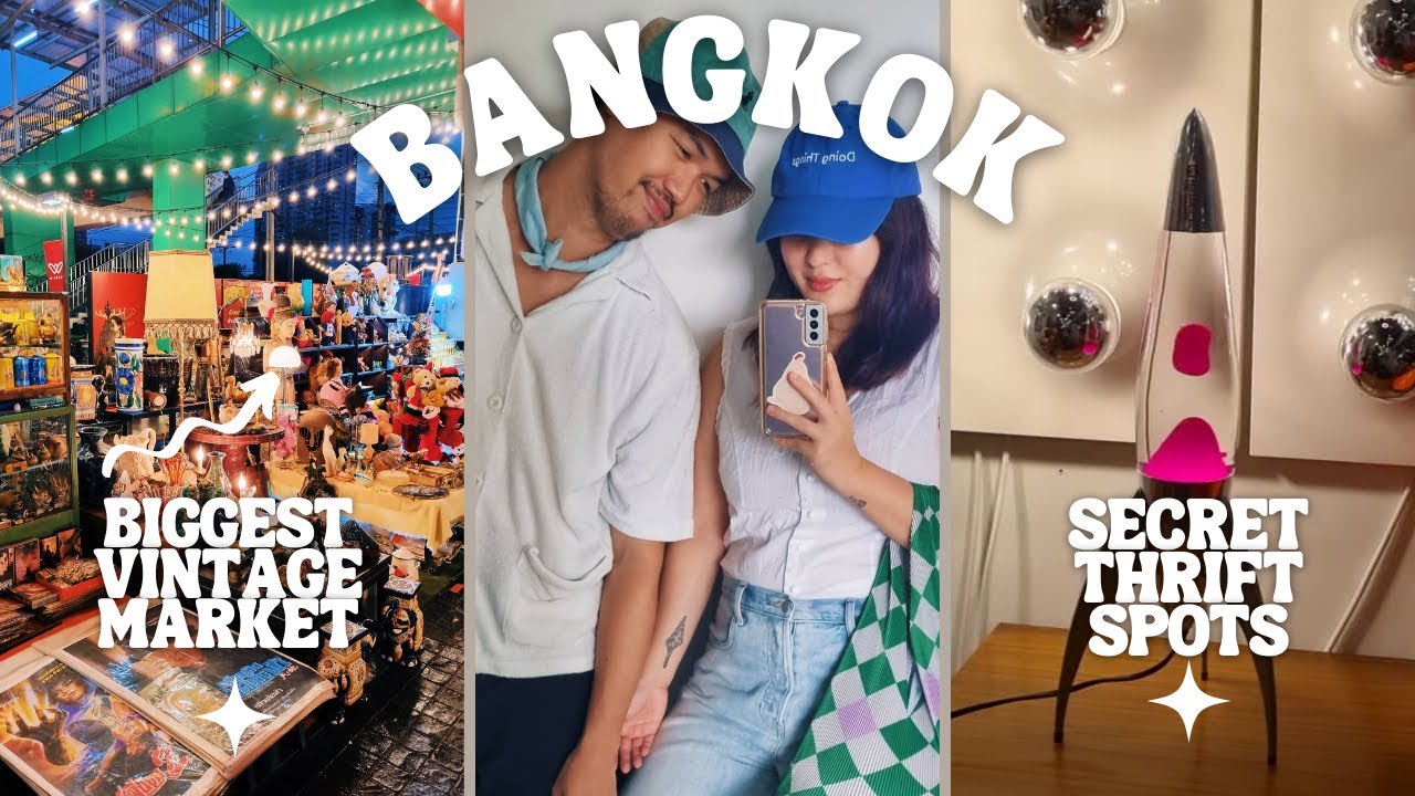 Bangkok Travel Vlog 🇹🇭 Vintage Shopping at Chatuchak Weekend Market Thailand (2022)