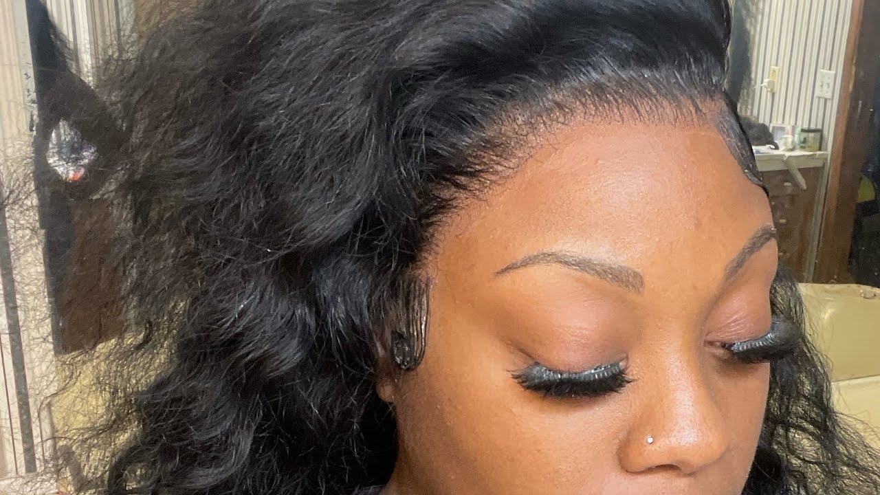 Wig install on myself 30” Burmese curl