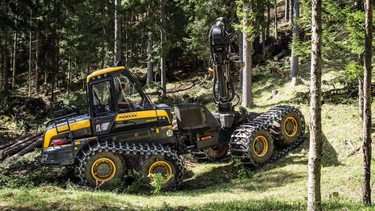 Gebirgsholzernte Weirer - Ponsse Bear Harvester