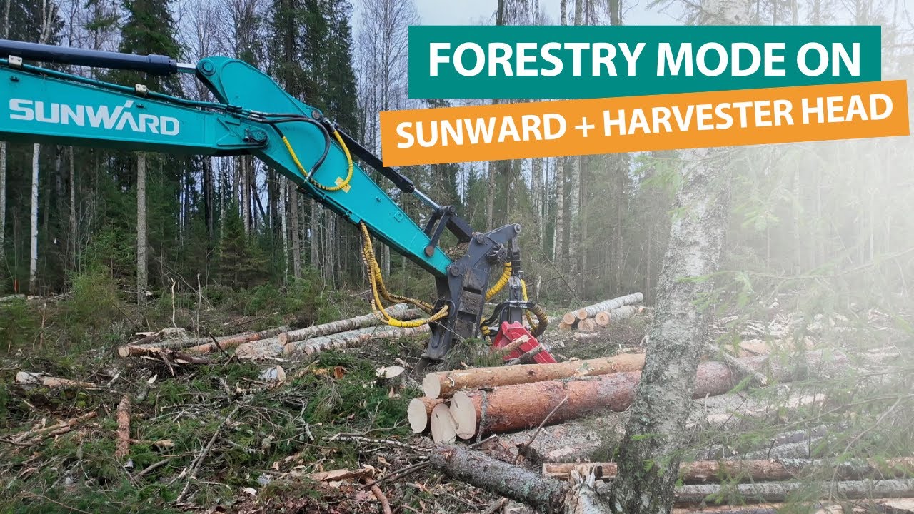 How to turn a Sunward excavator into a powerful forestry harvester