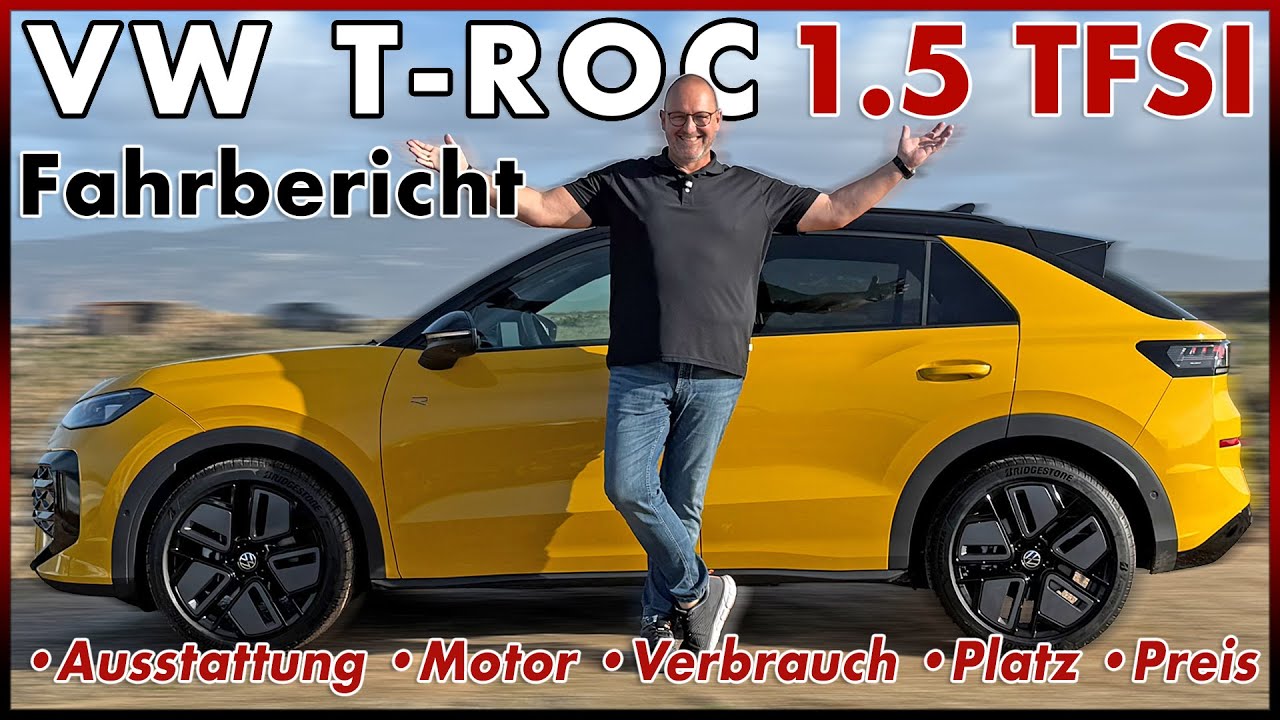 VW T-Roc 1.5 eTSI - Probefahrt im neuen VW Kompakt SUV mit 150 PS | Test Review Deutsch