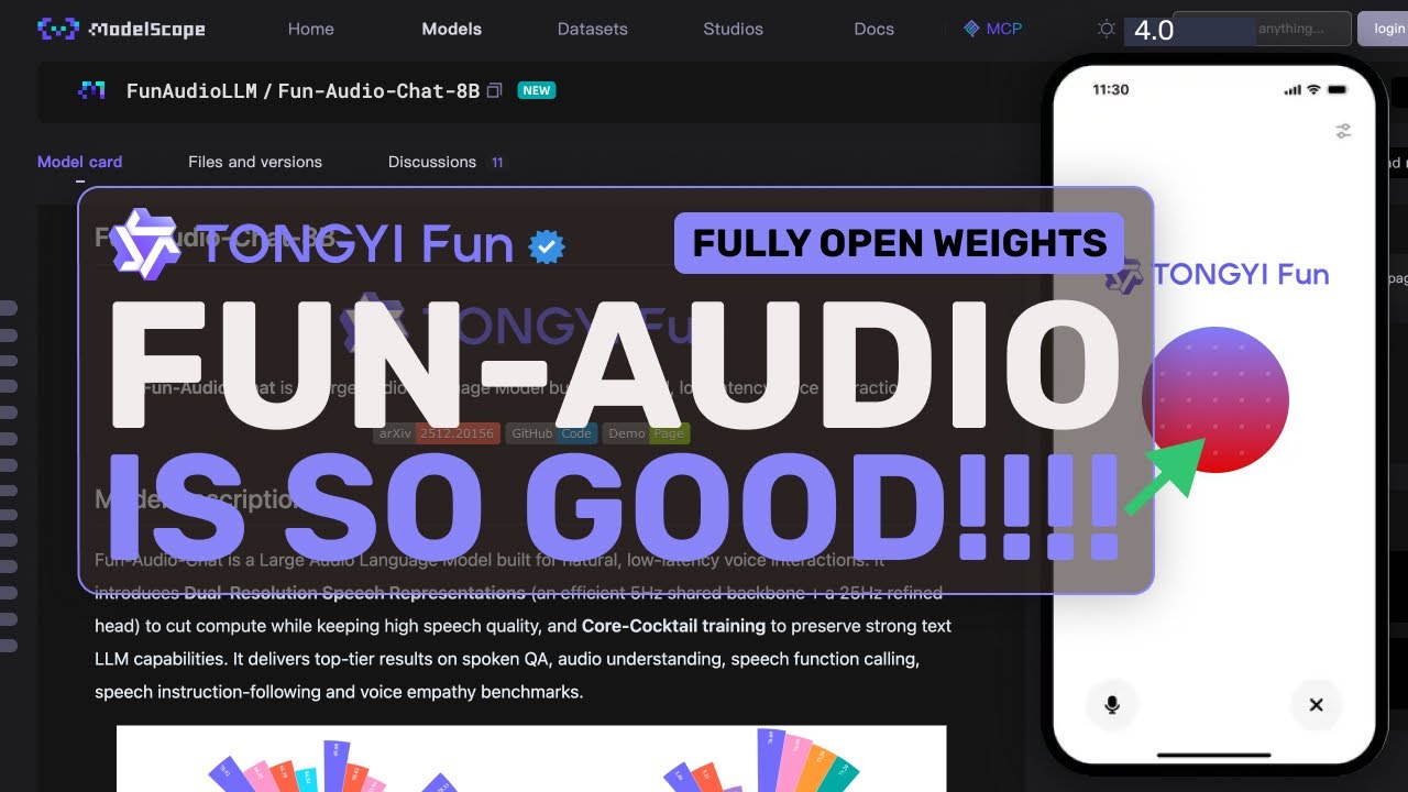Fun Audio Chat 8B: Эта открытая модель преобразования речи в речь просто потрясающая!