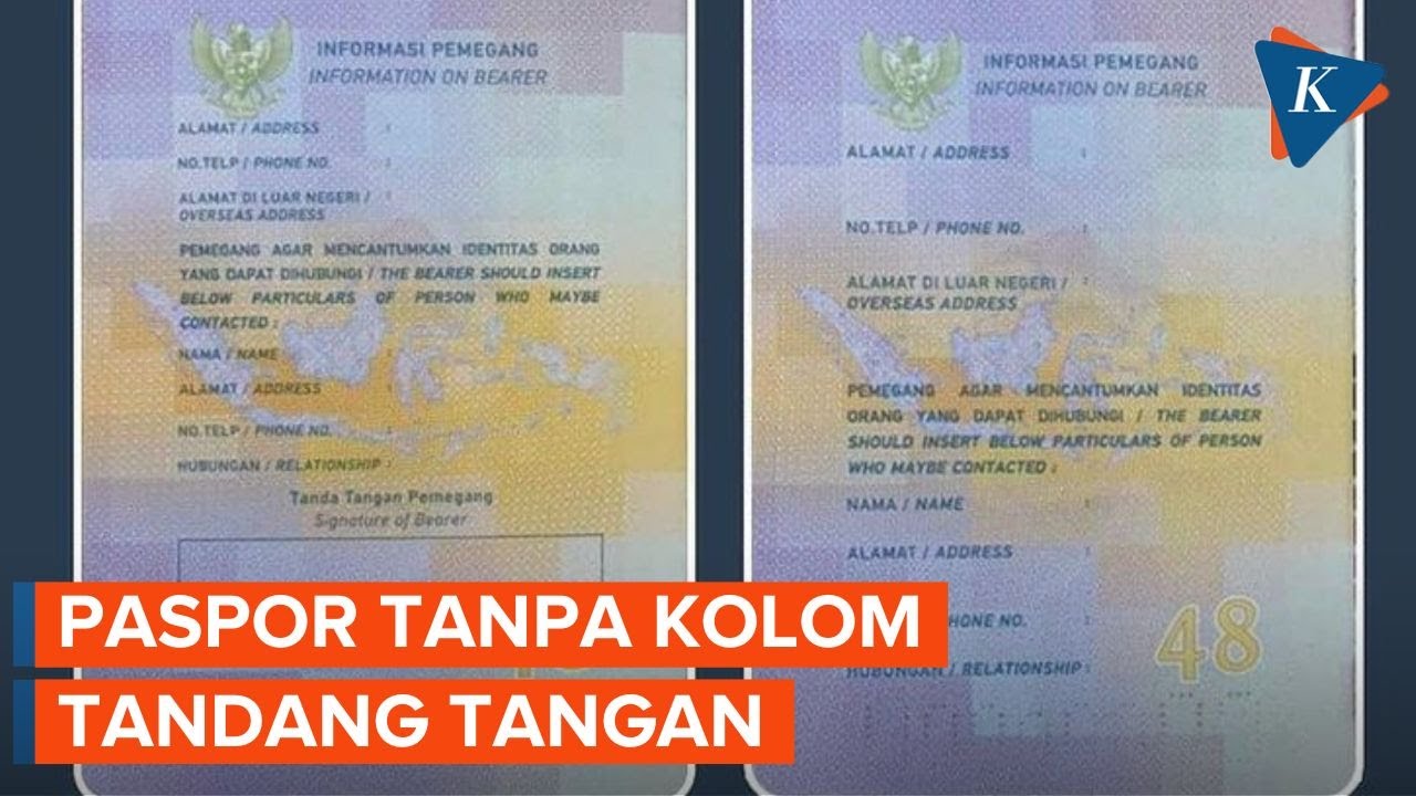 Penjelasan Pemerintah soal Paspor Tanpa Kolom Tanda Tangan