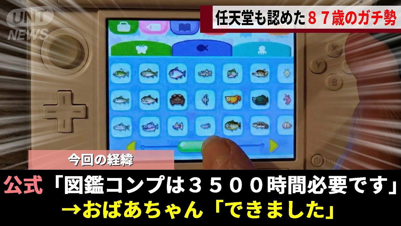 「とびだせどうぶつの森」にドはまりした87歳のおばあちゃん、3500時間を超える廃人プレイをかました結果任天堂の目に留まるwwww【とびだせどうぶつの森】