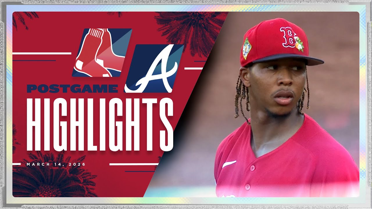 RED SOX HIGHLIGHTS: Red Sox vs Braves - Brayan Bello Strikes Out 7 Batters