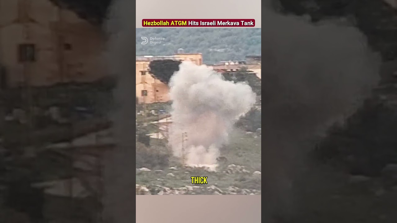 Удар противотанковой ракетой 