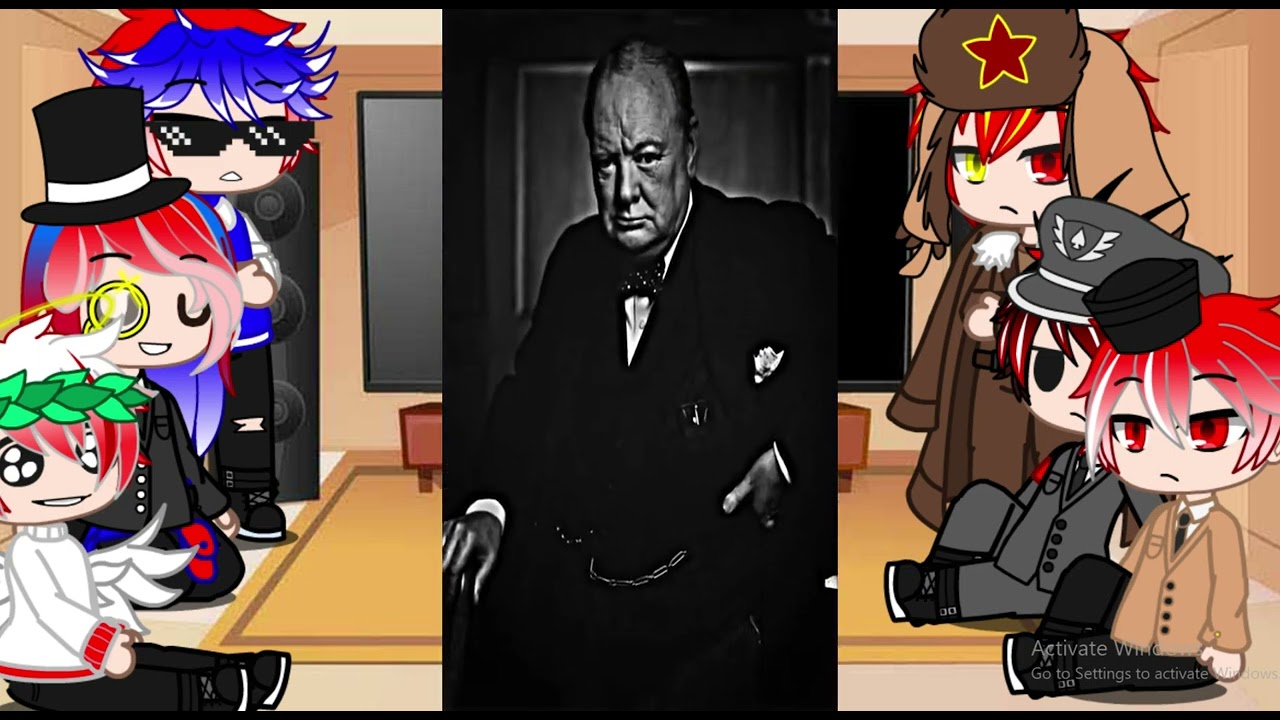 Countryhumans react to WW2 | Gacha Club | WW2