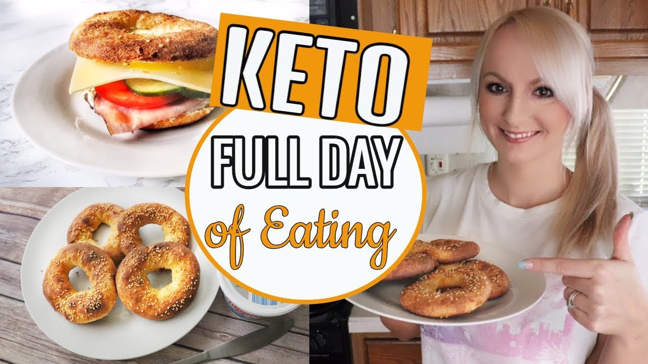 KETO FULL DAY OF EATING | EASY KETO BAGELS RECIPE