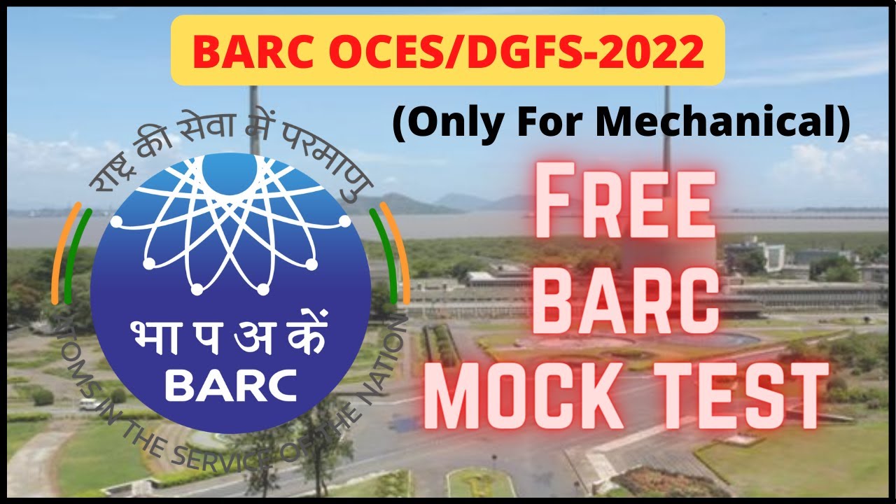 Free BARC Mock Test Only for Mechanical Branch | BARC OCES/DGFS-2022 |   Scientific Officer #shorts