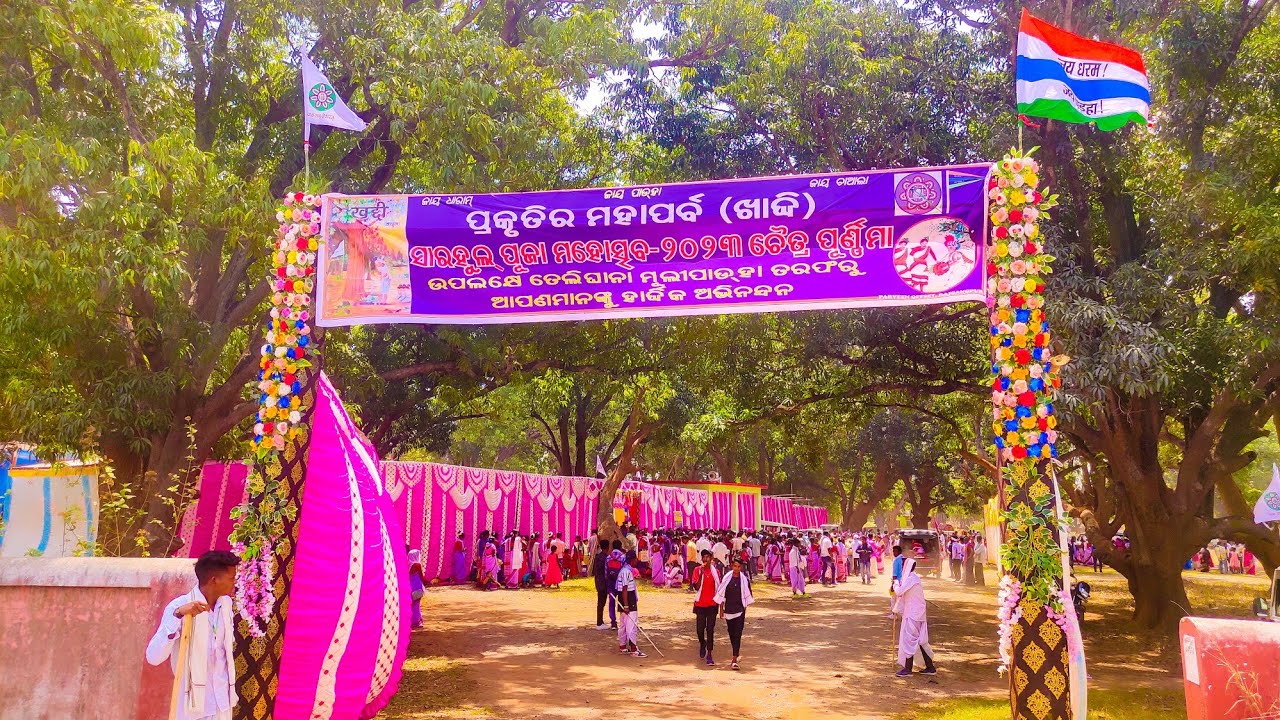 Sarhul Puja At Telighana 06/04/2023 Sarhul video kutra #telighana Telighana Sarhul Festival Video