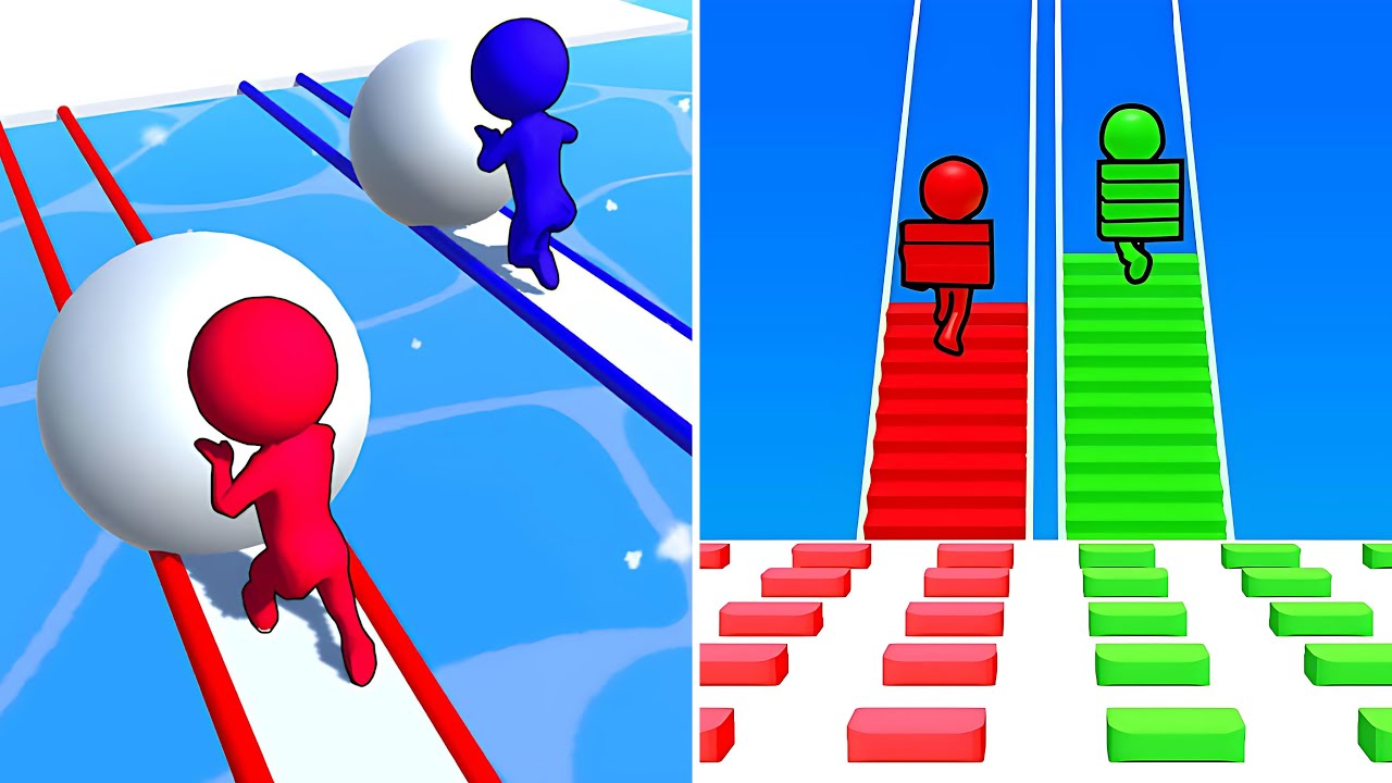 Snow Race 3D🆚Bridge Race🔴Android IOS Max Update Walkthrough Gameplay HKH12