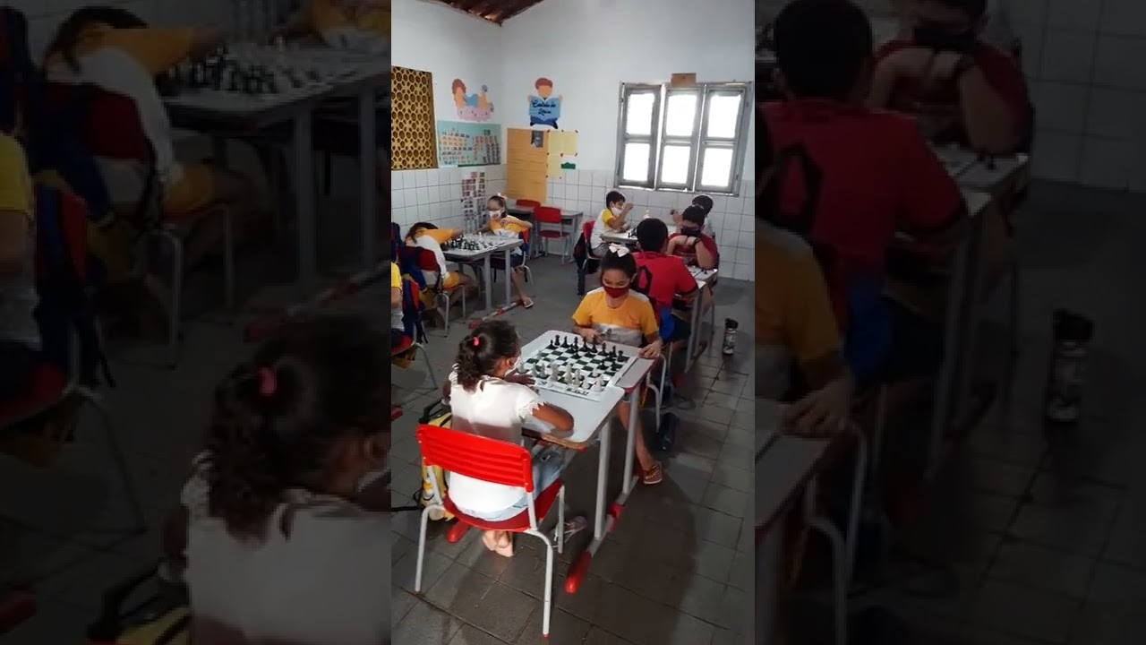 Aula de xadrez no 4&deg; e 5&deg; ano #xadrez #xadrez #chess