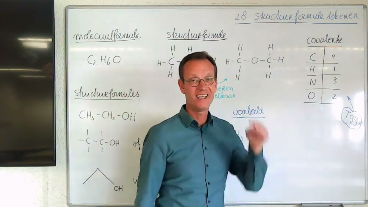 Structuurformule tekenen havo scheikunde