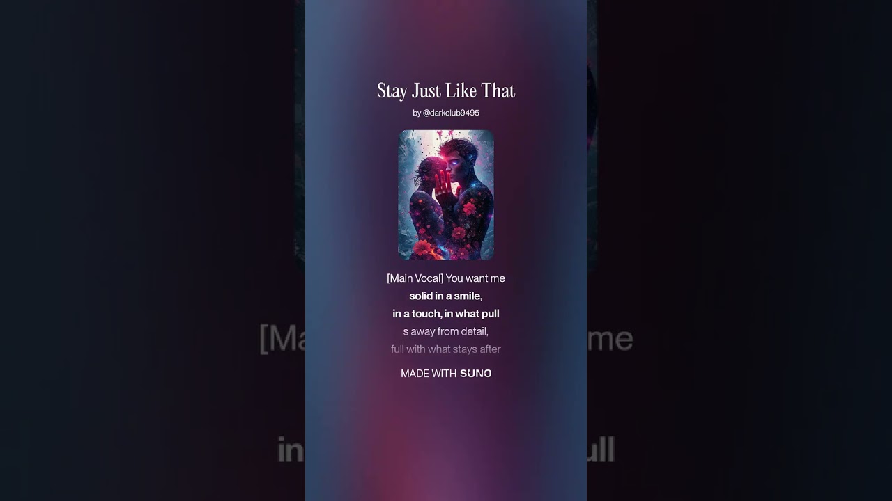 Stay Just Like That