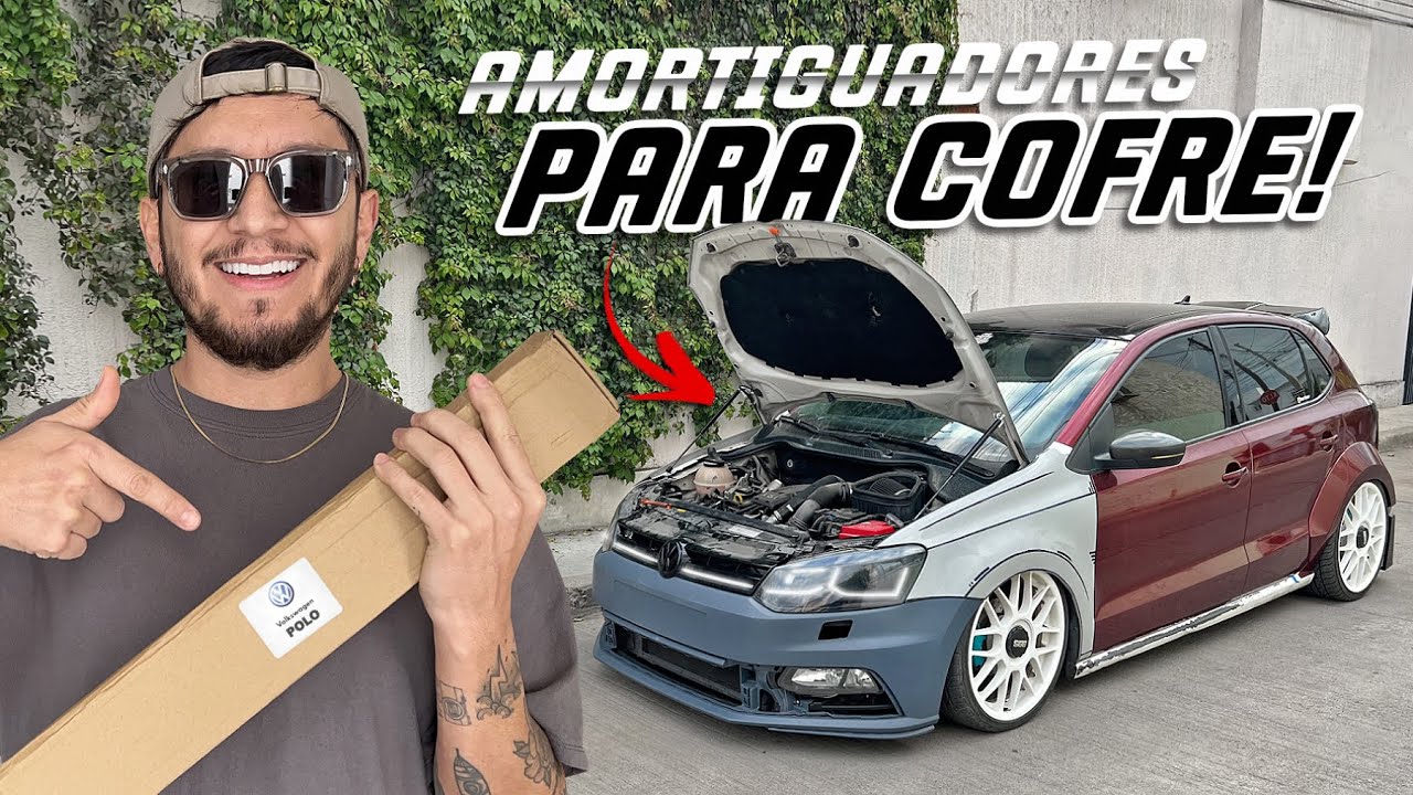 INSTALANDO AMORTIGUADORES EN EL COFRE, ADIÓS VARILLA!🔥| CESAR FLOWERS #cyberpolo