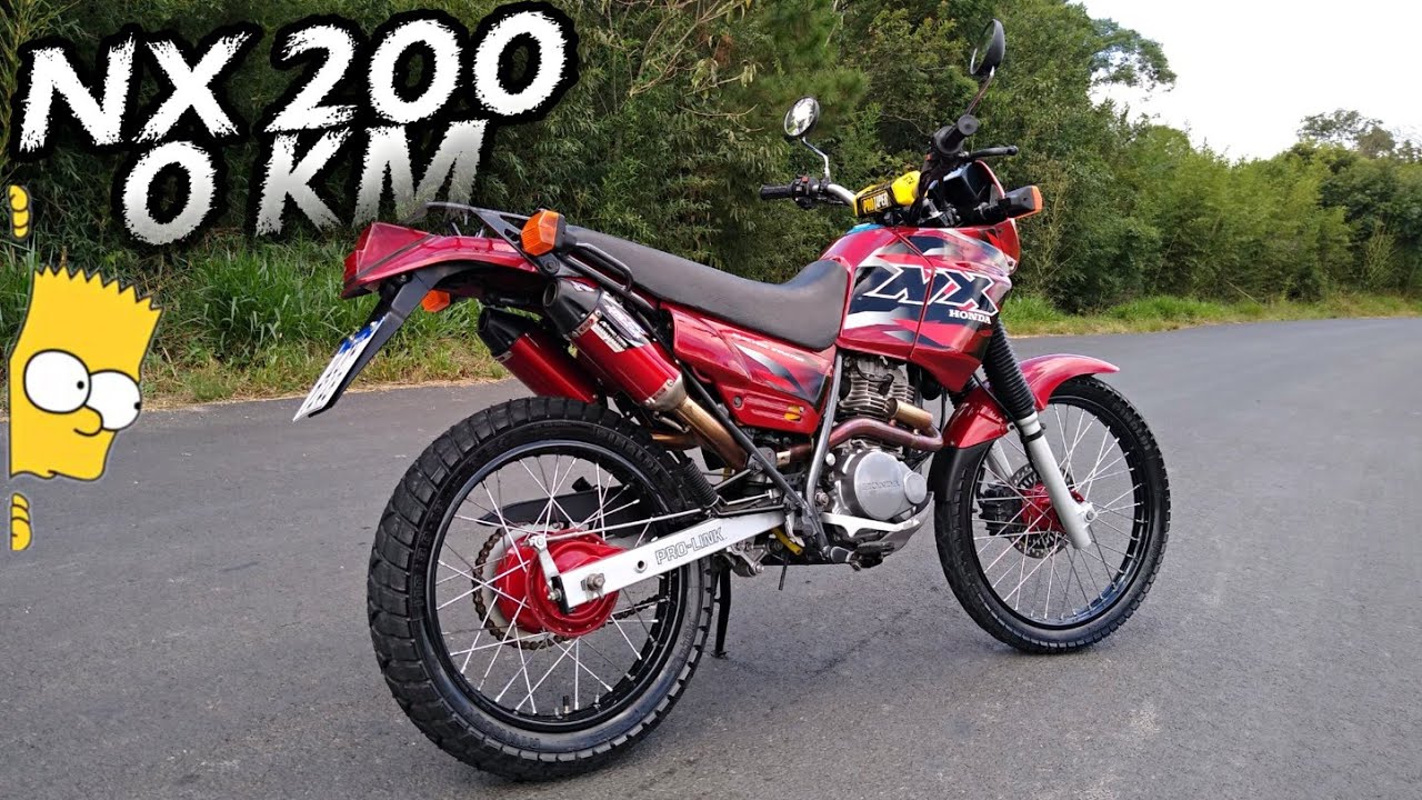 HONDA NX 200 ANO 2000 RARÍSSIMA!😵 *moto inteira reformada*