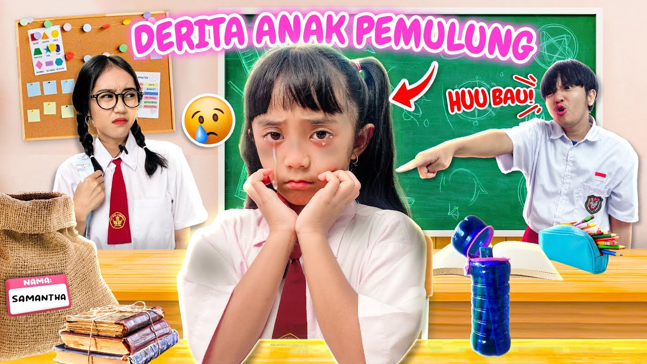 SAMANTHA ANAK PEMULUNG YANG RAJIN SEKOLAH MESKI DIEJEK 😢