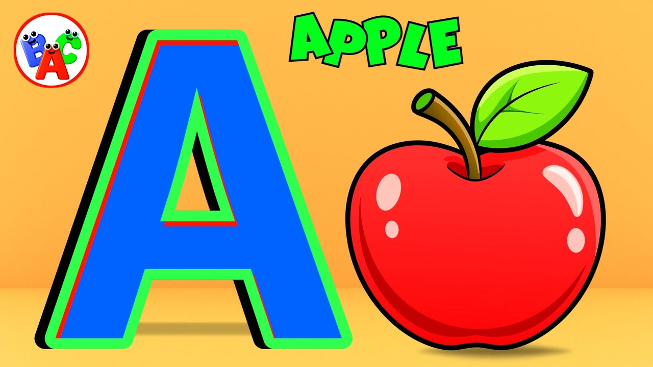 A Is for Apple 🍎 | ABC Song for Kids | Nursery Rhymes Video | ABC Learning for Toddlers 👶