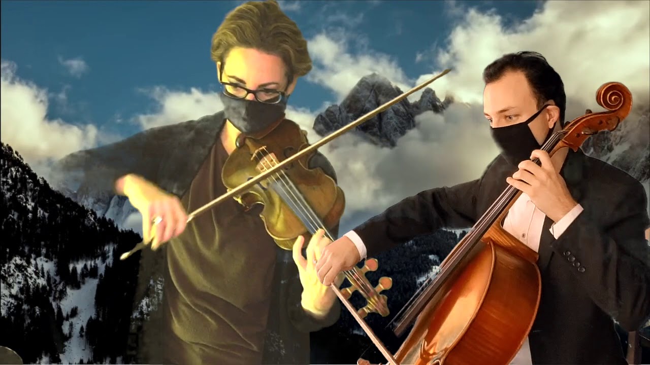 “On Eagles Wings” by Michael Joncas arranged by Jeremy Crosmer for violin and cello