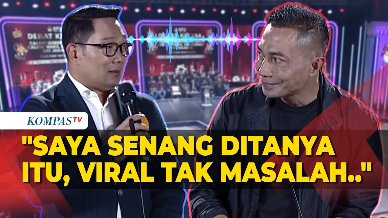 Debat Ridwan Kamil vs Dharma Bahas Cihampelas Walk saat Debat Pamungkas Pilgub Jakarta