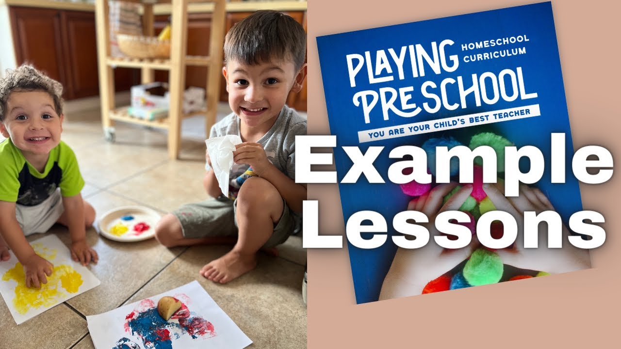 Playing Preschool Do a Lesson with Us | Playing Preschool Busy Toddler Review Part 3| Example Lesson