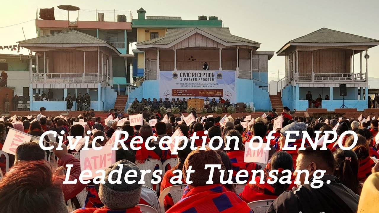 Civic reception of ENPO Leaders at Tuensang. 
