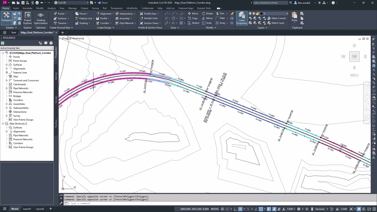 How To Create Rail Corridors in Civil 3D