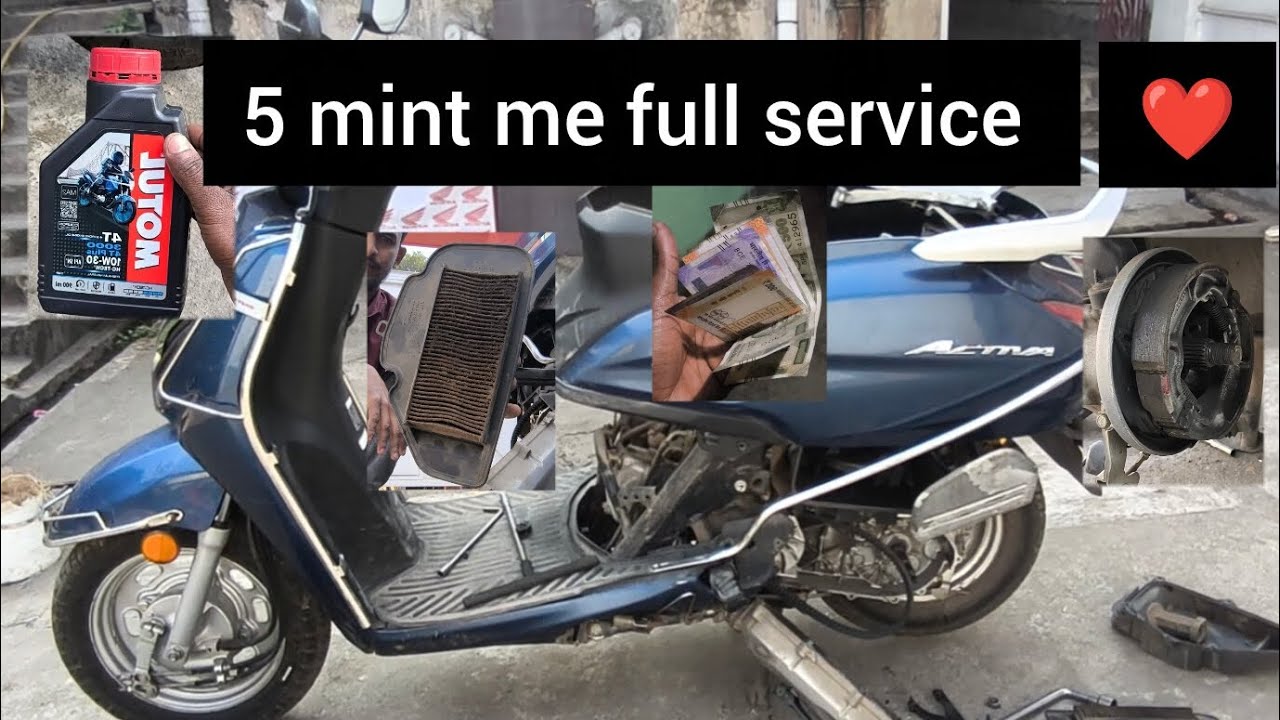 Honda Activa service 3g,4,6g,125 Full service details #activa #honda #service #repairing#automobile 