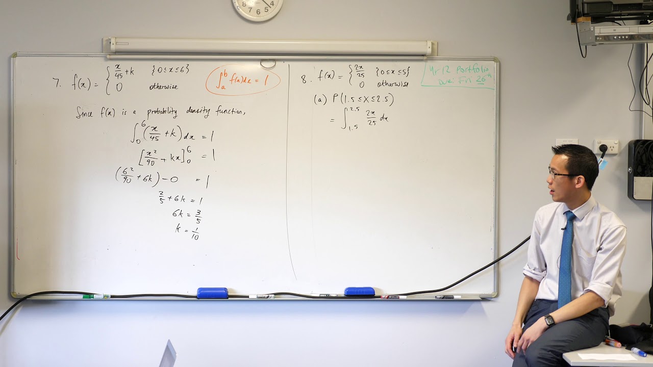 Probability Density Functions (3 of 7: Unknowns in the function)