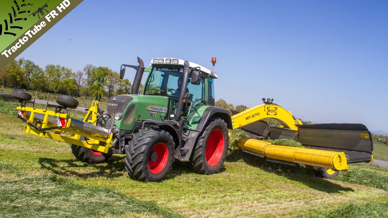 Fendt 412 & ROC RT870 / Andainage 2017 / ETA VALLA
