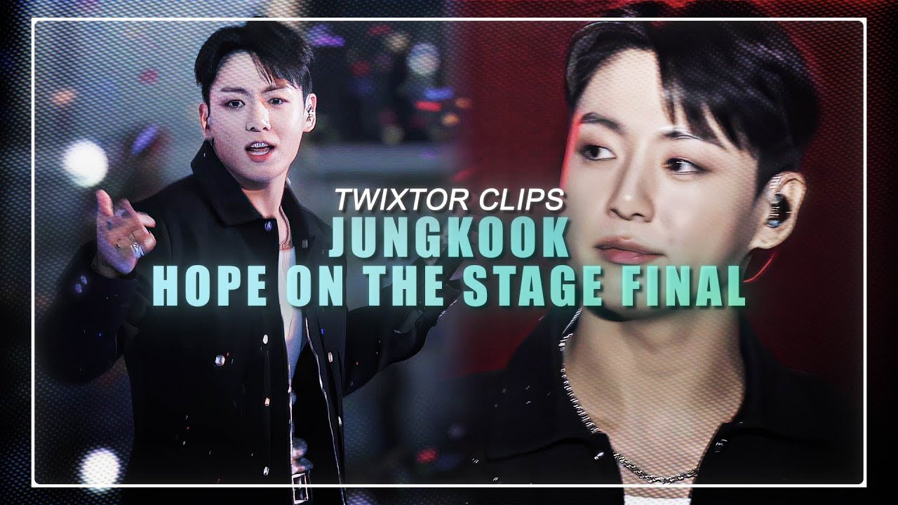 JUNGKOOK - hope on the stage final performance (seven, I wonder, jamais vu) twixtor clips (4k)