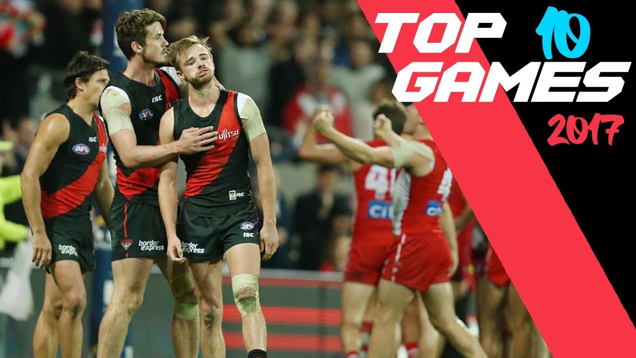 AFL Top 10 Games 2017