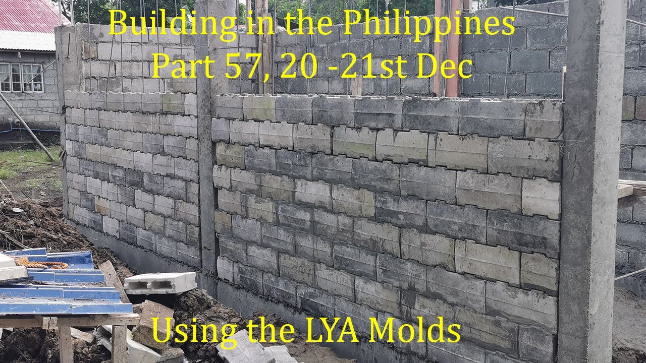 Building in the Philippines, Part 57, Using the LYA, HTX, Stumblebloc type bricks molds