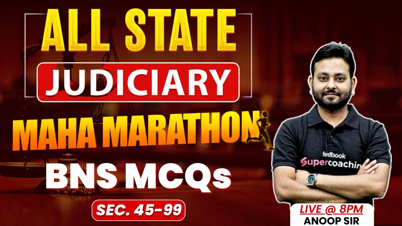 Bhartiya Nyaya Sanhita 2023 | Section 45-49 BNS 2023 MCQs for Judiciary Exams 2025 | Anoop Sir