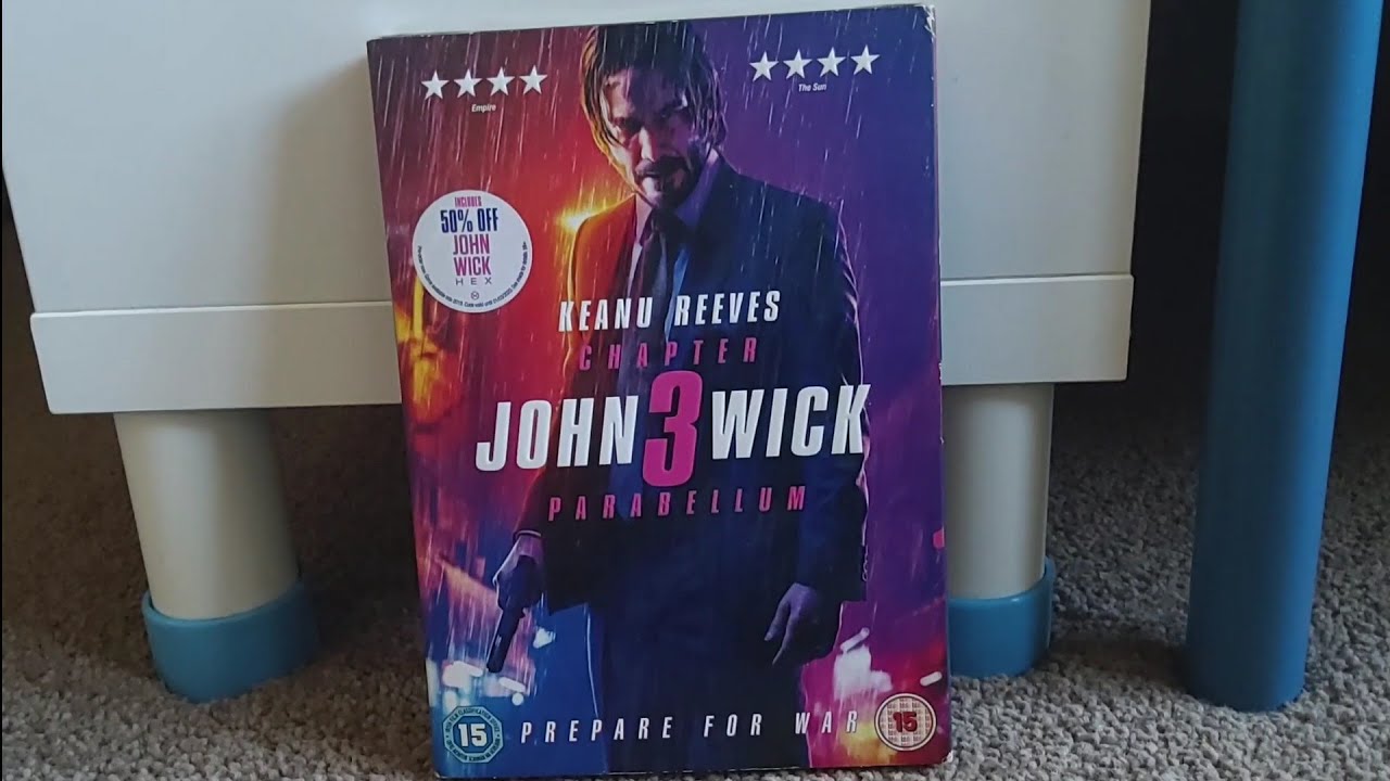 Распаковка и обзор DVD-диска фильма «Джон Уик: Глава 3 — Парабеллум»! (Великобритания)