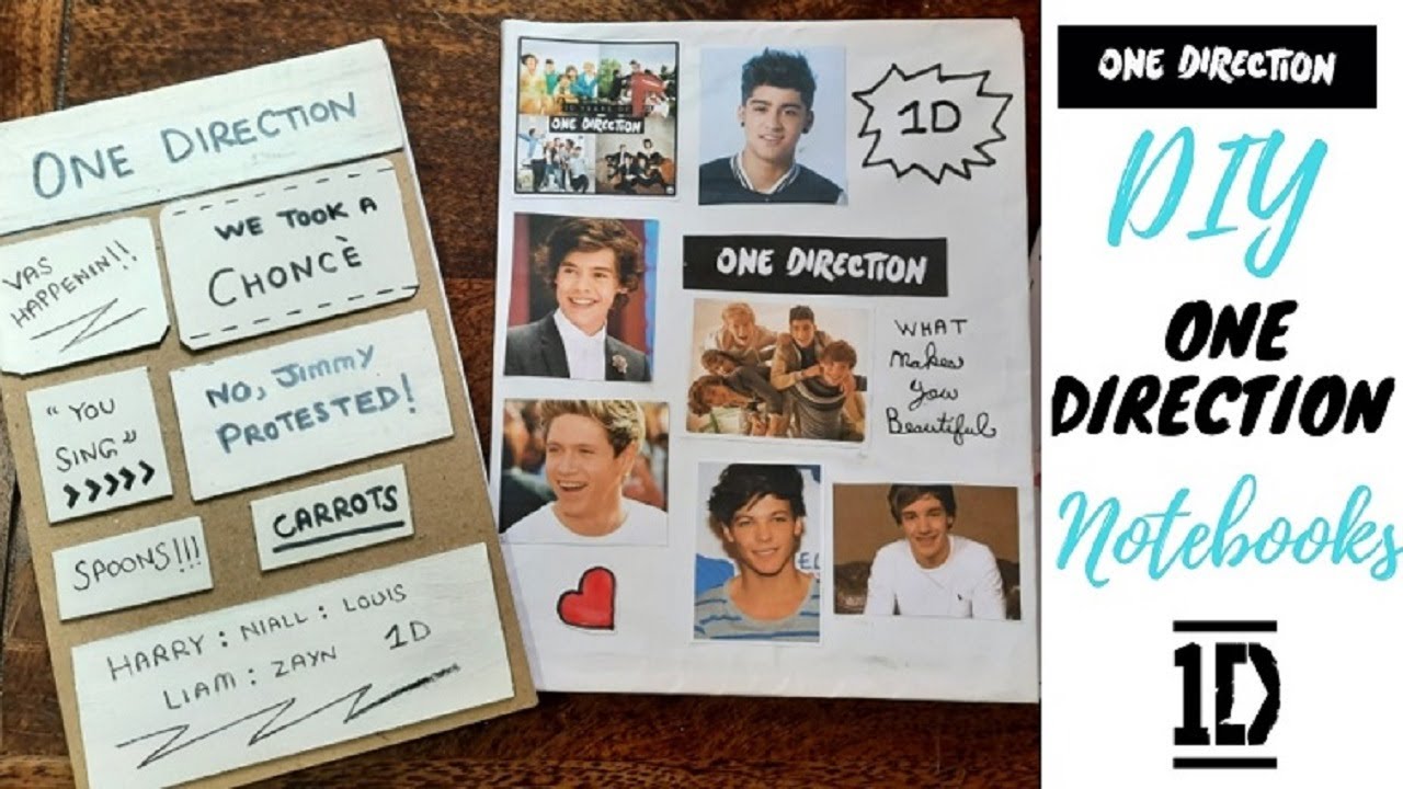 DIY One Direction Notebooks!!