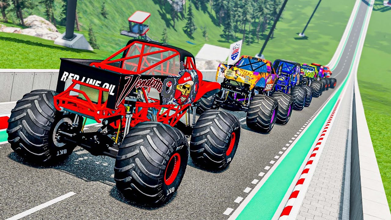 Beamng Crazy Crashes and Jumps #025 | Monster Trucks & Cars