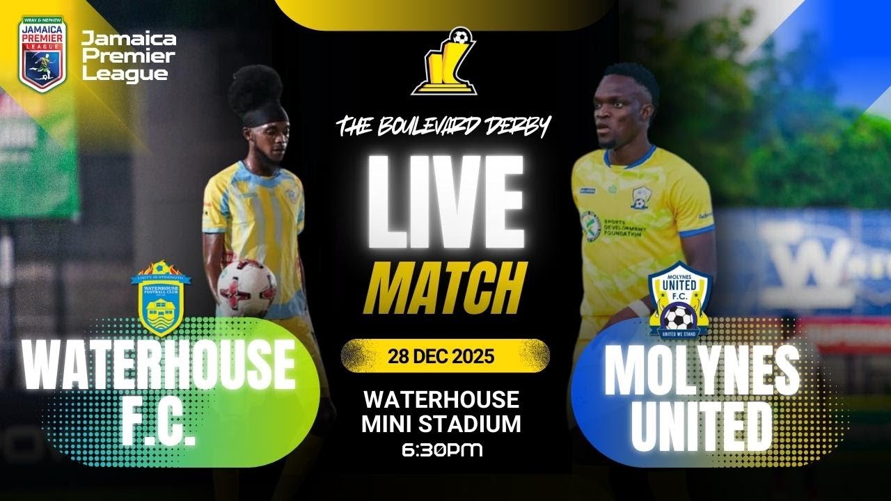 WATERHOUSE FC VS MOLYNES UTD | JAMAICA PREMIER LEAGUE MATCH WEEK 14