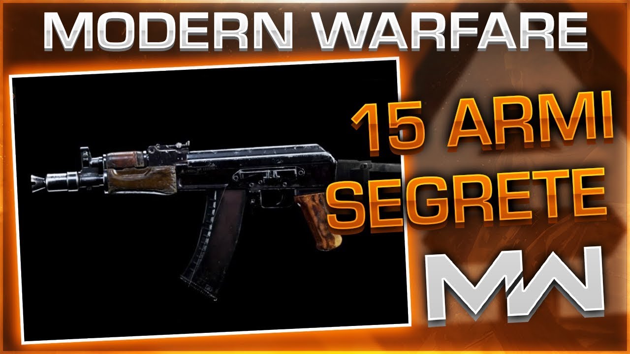 COME CREARE 15 ARMI SEGRETE MODERN WARFARE ITA - AK74U, M16, AK12 E TANTE ALTRE MW ITA