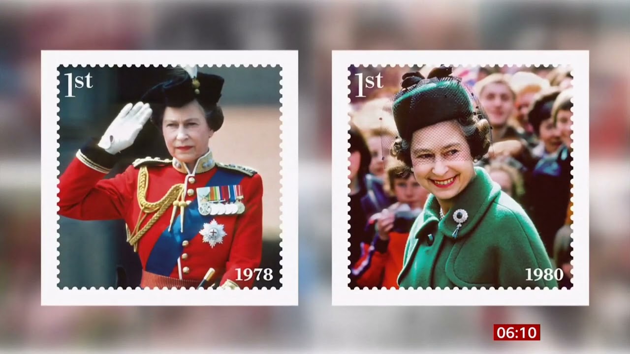Queen Elizabeth II stamps for Platinum Jubilee - (UK) - BBC News - 4th February 2022