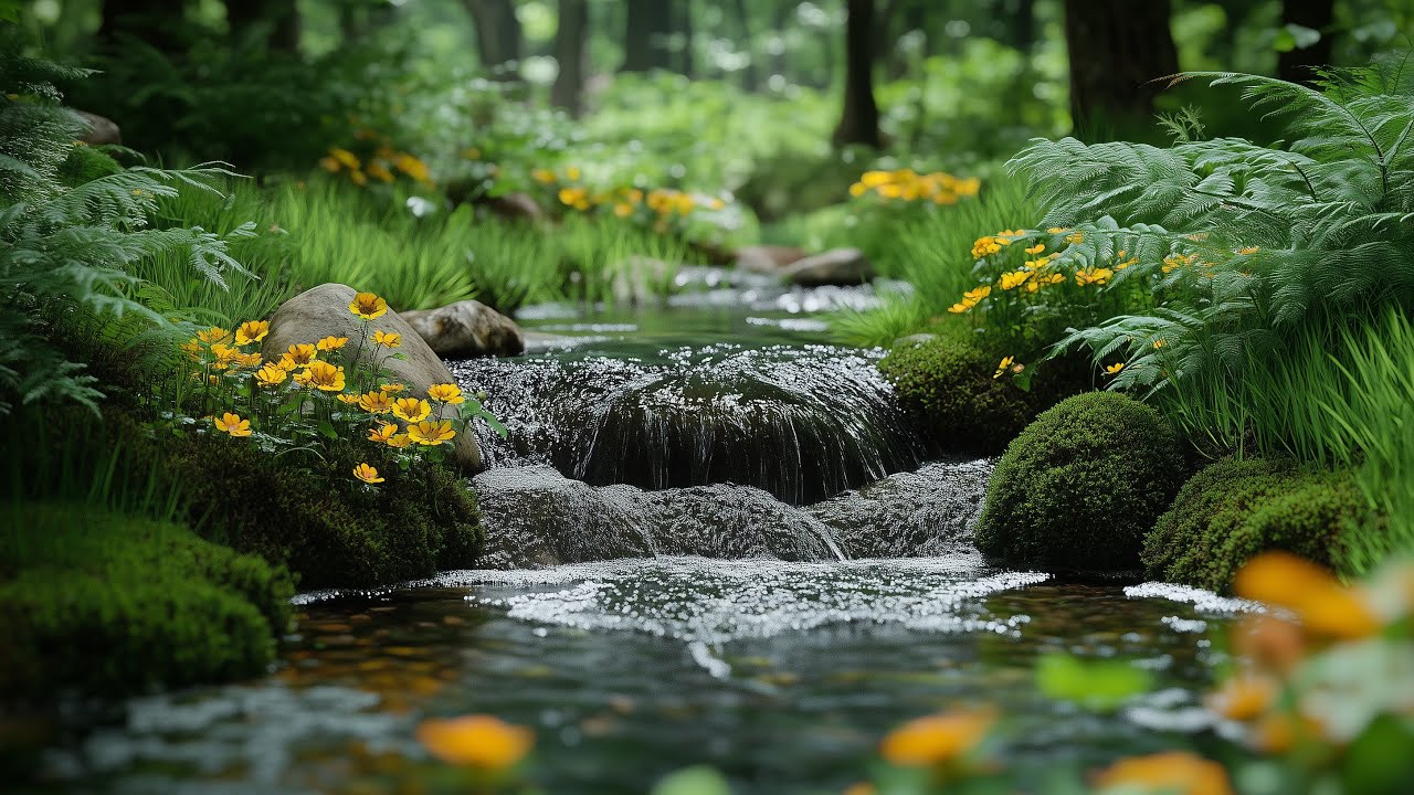 🌻 Фортепианная и водная атмосфера 🌿 Снимает стресс, расслабляет тело и улучшает сон