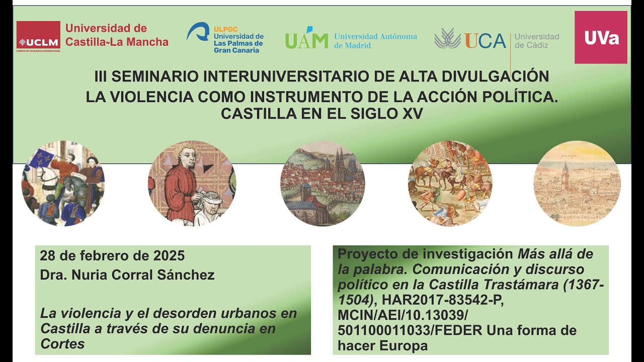 III Seminario Interuniv. de Alta Divulgación. La violencia como instrumento de la acción política.