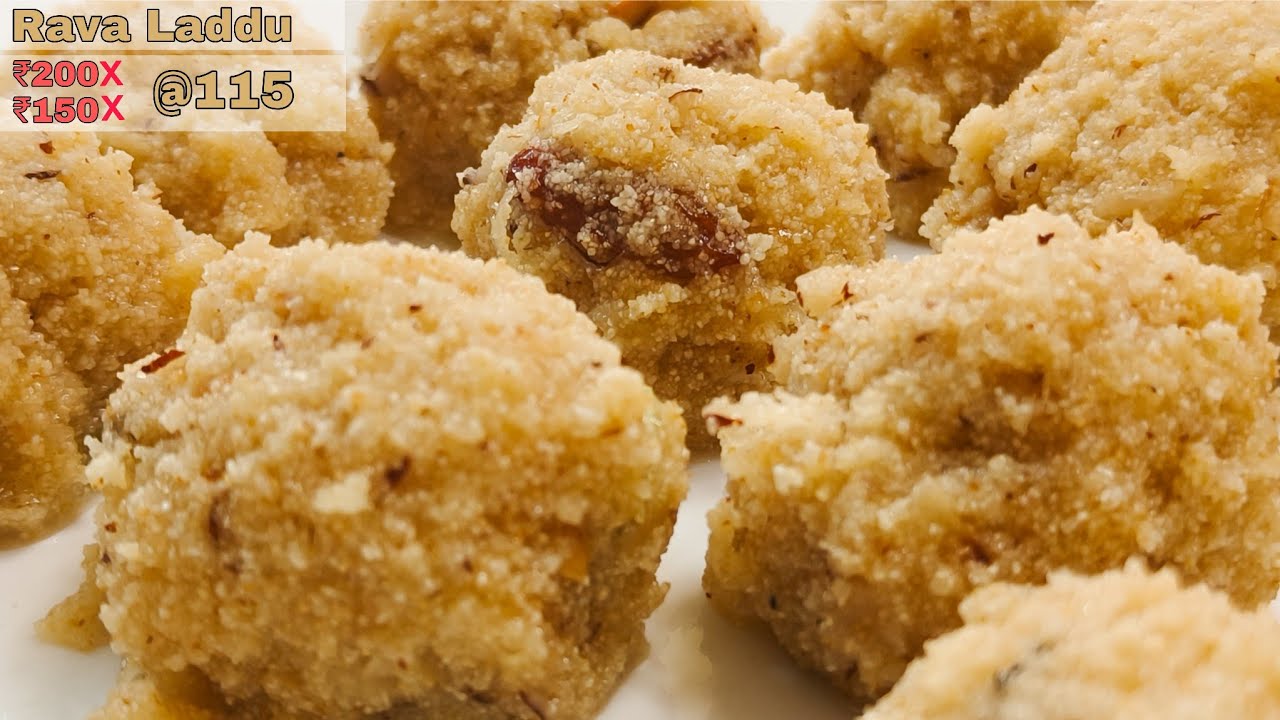 Soft Rava Laddu Under ₹115 | Easy & Budget Sweet Recipe