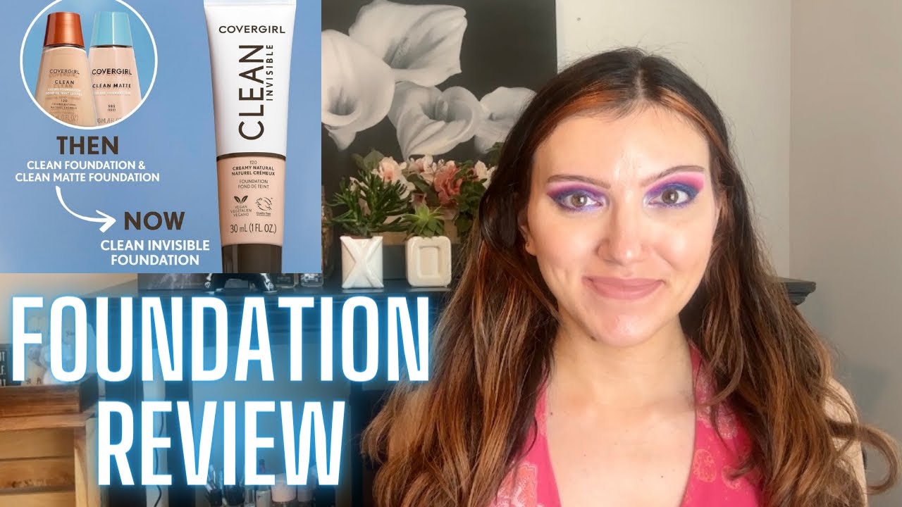 NEW COVERGIRL CLEAN INVISIBLE FOUNDATION REVIEW & WEAR TEST