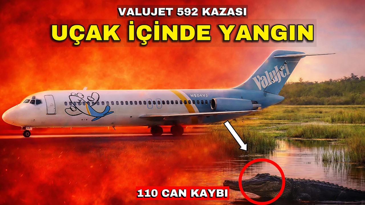 Timsah Bataklığına Düşen Uçak | 110 Can Kaybı | ValuJet 592 Faciası
